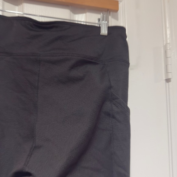 Kerrits Fleece Lite II Knee Patch Riding Tights Womens Large Black Equestrian - Picture 6 of 10